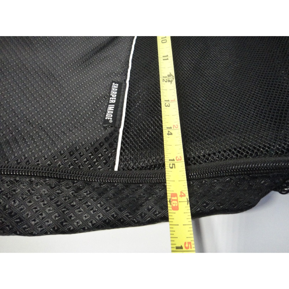 Sharper Image Black Mesh Travel Packing Cubes Set of 2 Luggage Organizer Bags - Picture 7 of 7